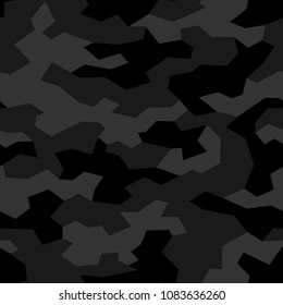 Camouflage texture seamless pattern. Abstract geometric military and hunting background. Vector illustration.