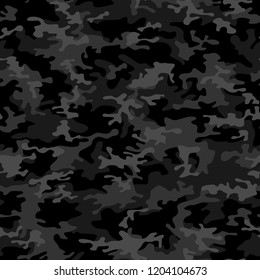 Camouflage texture seamless pattern. Abstract modern military camo fashion background. Vector illustration.