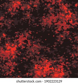 Camouflage texture seamless pattern. Abstract modern endless camo background in trendy military style. Spots ornament for fabric and fashion print. Vector illustration.