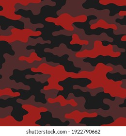 La textura de camuflaje es un patrón sin fisuras. Resumen de interminables ornamentos de camo al estilo militar del ejército. Plantilla para la impresión de tela y moda. Fondo vectorial.