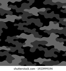 Camouflage texture seamless pattern. Abstract endless camo ornament in army military style. Template for fabric and fashion print. Vector background. svg