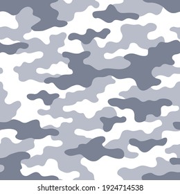 La textura de camuflaje es un patrón sin fisuras. Resumen de interminables ornamentos de camo al estilo militar del ejército. Plantilla para la impresión de tela y moda. Fondo vectorial.