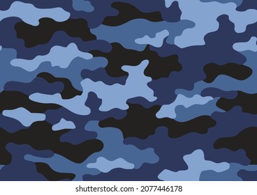 Camouflage Textur nahtlose Muster. Abstraktes modernes Militär-Camo-Ornament für Stoff- und Modetextildruck. Vektorhintergrund.