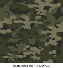 La textura de camuflaje es un patrón sin fisuras. Resumen del fondo de camo militar moderno para tela y moda de la impresión textil. Ilustración vectorial.