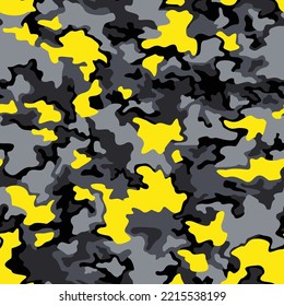La textura de camuflaje es un patrón sin fisuras. Resumen del fondo de camo militar moderno para tela y moda de la impresión textil. Ilustración vectorial.