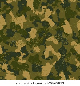 Textura de camuflaje sin patrón abstracto militar grunge
