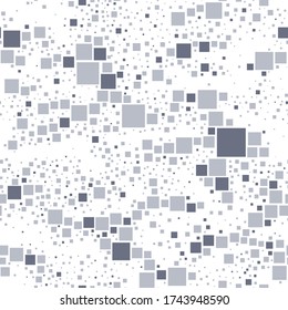 Camouflage texture seamless pattern. Dotted pixel endless camo military ornament of square tiles. Modern abstract vector background.