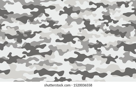 
Camouflage texture seamless pattern. Gray. Military ornament. Print on fabric for textile and vinyl. Vector