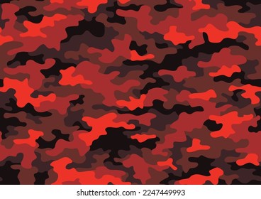 La textura de camuflaje es un patrón sin fisuras. El estilo militar abstracto y moderno adorno interminable para tela y moda de impresión textil. Fondo vectorial.