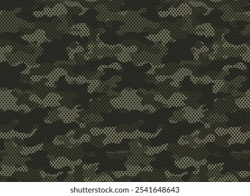 
textura de camuflagem padrão vetor sem emenda, fundo cáqui exército