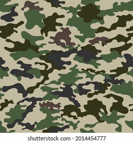 Camouflage textures background seamless pattern . Uniform army abstract modern vector military background fabric textile print template .