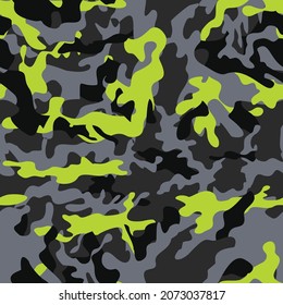 Camouflage trendy background, modern vector texture for print, street design.