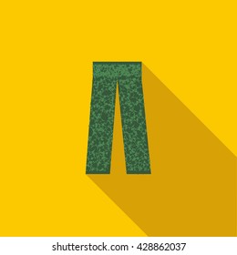 Camouflage trousers icon