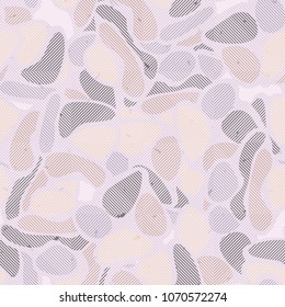 Camouflage under the square-diagonal grid. Seamless editable pattern. Unique disguise.