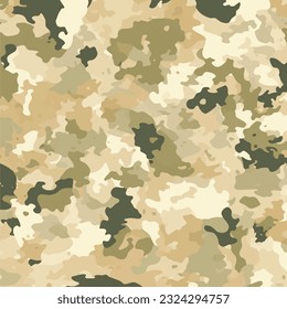 Camouflage various green vector print