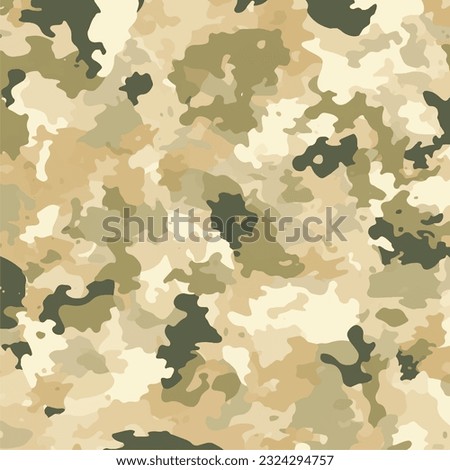 Camouflage various green vector print