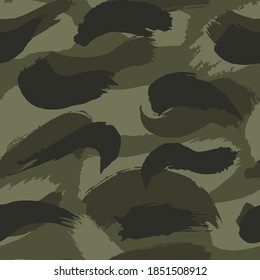 Textura militar de fondo de vector de camuflaje patrón sin fisuras diseño de impresión nuevo y a la moda.