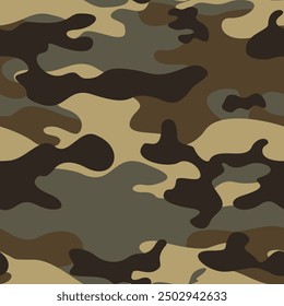 
camouflage vector background, modern brown pattern, repeat texture