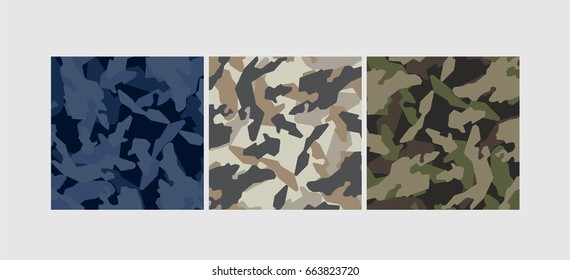 Camouflage vector pattern