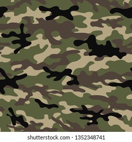  camouflage vector seamless pattern