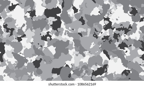 Camouflage vector seamless pattern background. Military abstract illustration. Soldier camo texture for army, navy, hunting, fashion cloth textile. Fabric colorful modern design style for uniform.