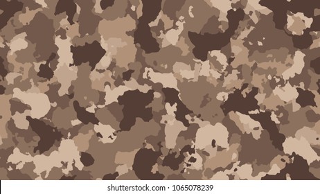 Camouflage vector seamless pattern. Military texture illustration. Camo clothing while hunting. 