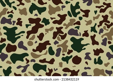 Camouflage vector seamless pattern, military background modern texture for print clothes, paper.