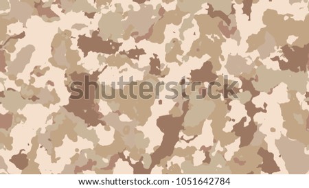 Camouflage vector seamless pattern. Military texture illustration. Camo clothing while hunting. Khaki design style for t-shirt.