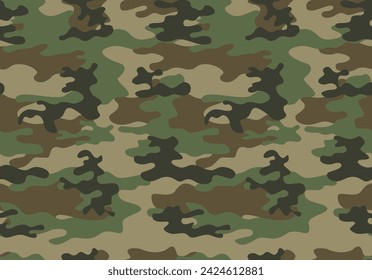 Camouflage vector texture seamless modern classic pattern for printing clothing, paper, fabric