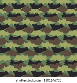 camouflage woodland pattern texture editable vector eps10. ready to print for your product, merchandise, bandana, wallpaper, backdrop, etc.