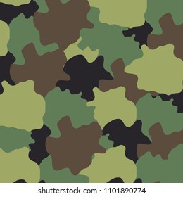 camouflage woodland pattern vector editable eps10, ready to print for your product, bandana, apparel, background, wallpaper, backdrop, accessories etc.