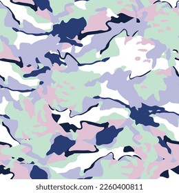 camouflages seamless pattern on background