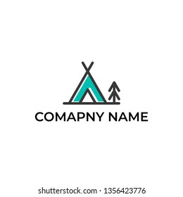 Camp adventure logo design
