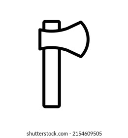 Camp ax icon vector. line icon style. simple design editable. Design simple illustration