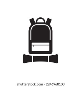 camp bag icon , camping icon vector