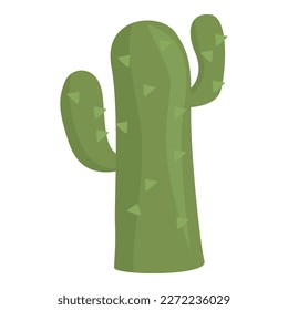 Camp cactus icon cartoon vector. Africa desert. Cute arab