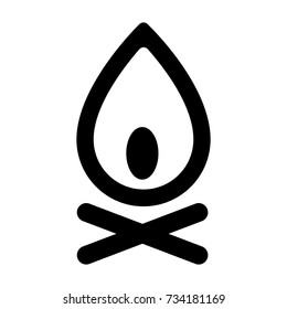 camp / campfire icon