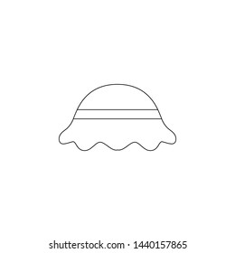 camp cap icon. Element of camping for mobile concept and web apps icon. Outline, thin line icon for website design and development, app development