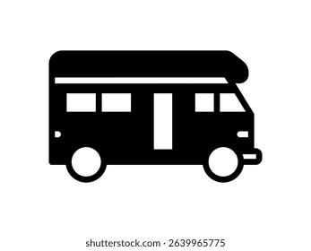Camp car icon. Vector illustration.