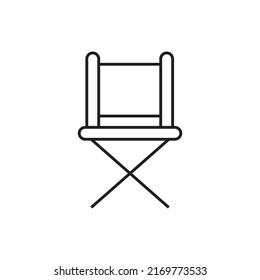 Camp chair icon design. vector illustration