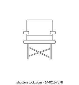 camp chair icon. Element of camping for mobile concept and web apps icon. Outline, thin line icon for website design and development, app development