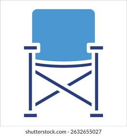Camp Chair Icon Element For Design