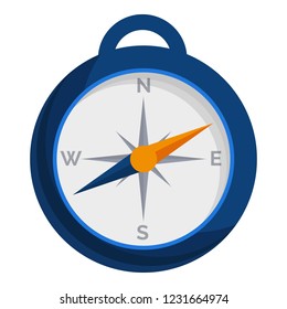 Camp compass icon. Cartoon of camp compass vector icon for web design isolated on white background