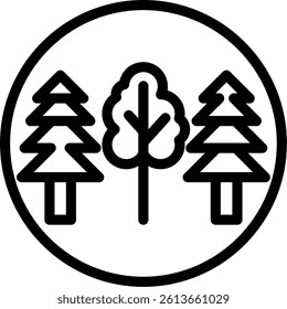 Camp Counselor Badge Line Vector Icon Design