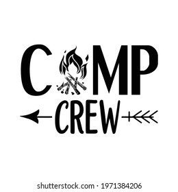 Camp Crew vector arts design