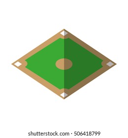 camp diamond baseball sport vector illustration design