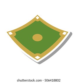 camp diamond baseball sport vector illustration design