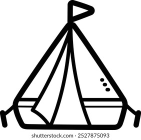 Ícone e ilustração do vetor de rabiscar do campo