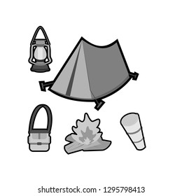 Camp Equipments Art