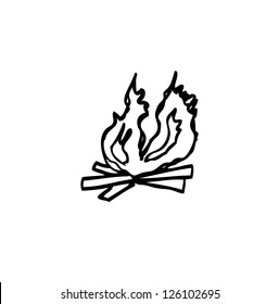 camp fire icon